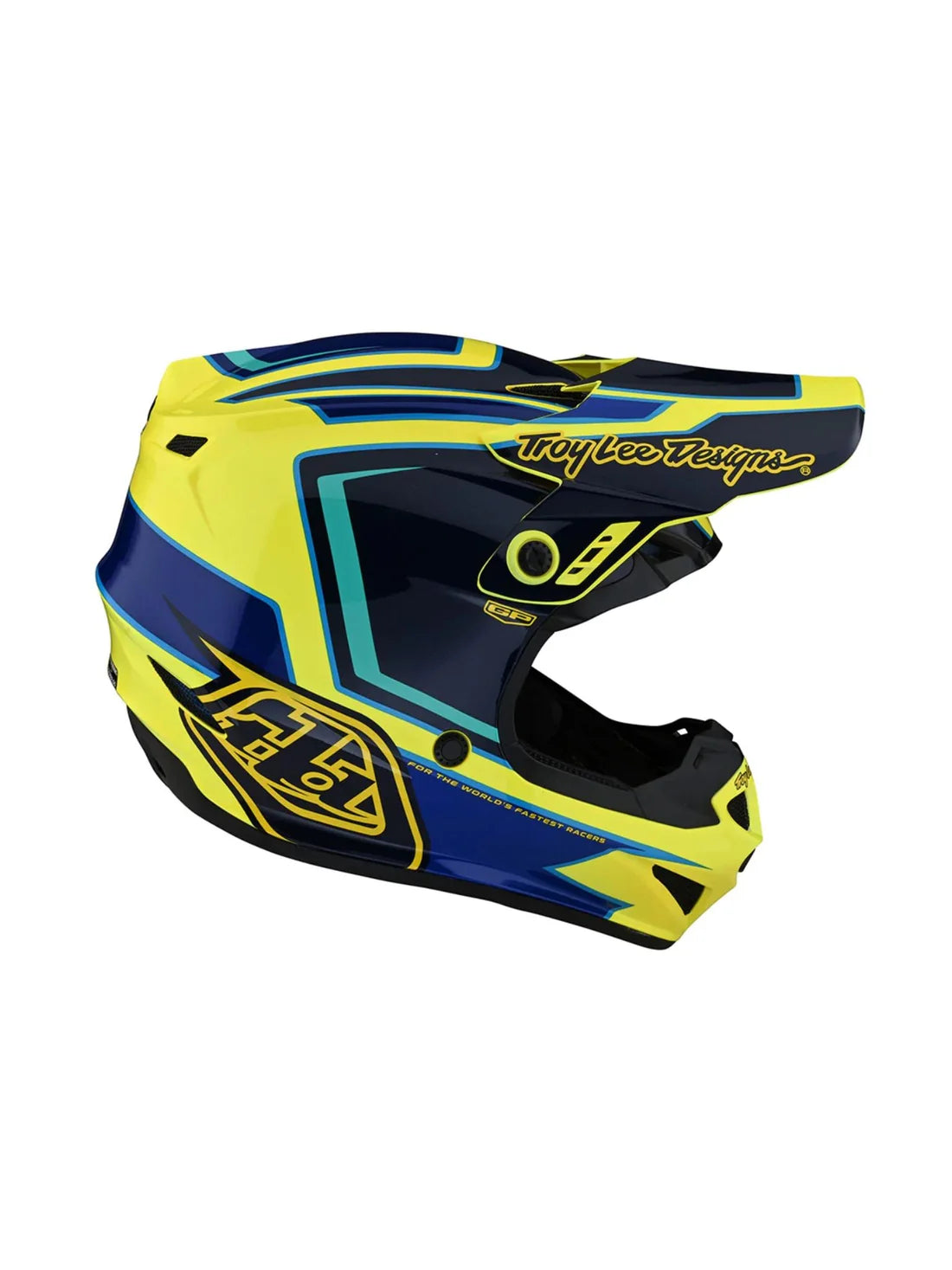 Troy Lee Designs Casco de Moto Gp RITN Amarillo para niños