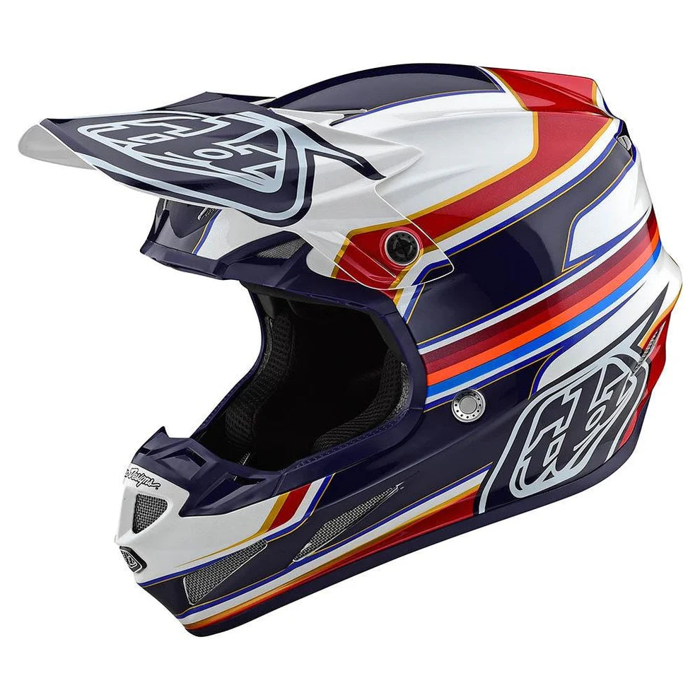 Troy Lee Designs Casco De Moto Se4 Composite Speed White/Red MIPS