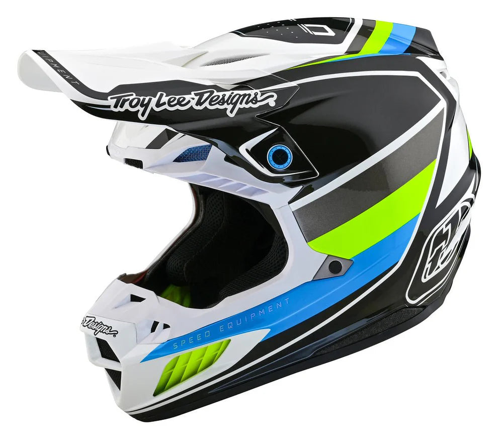 Troy Lee Designs Casco SE5 Composite Reverb Blanco/Azul