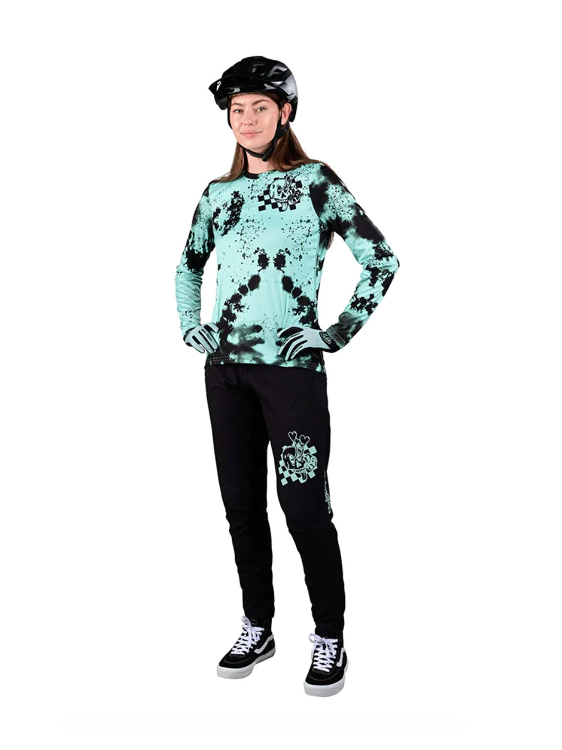 Troy Lee Designs Pantalones De Bicicleta Para Mujer Lilium Micayla Gatto Negro