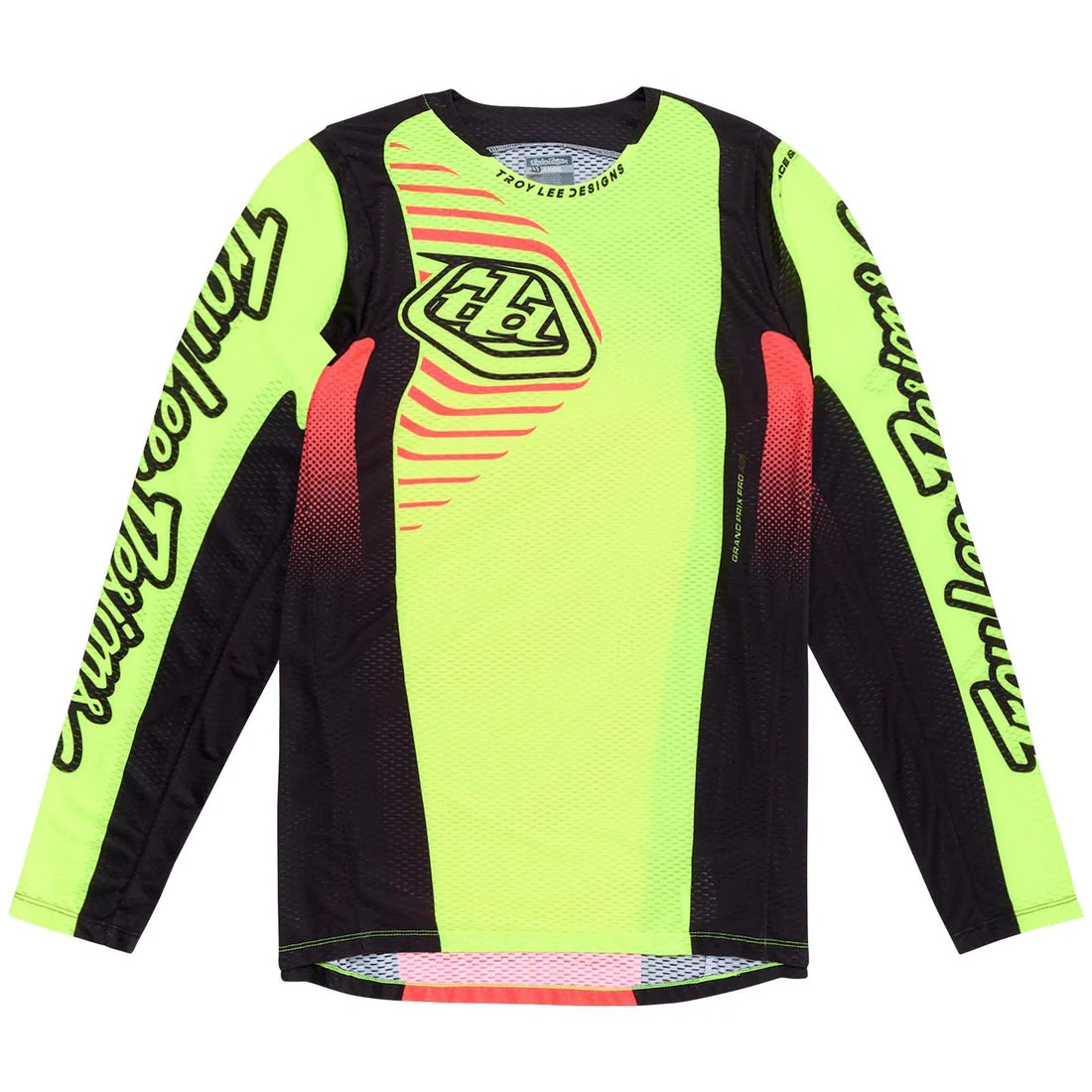 Troy Lee Designs Polera de Moto GP Pro Air Ripple Glo Yellow / Infra Red