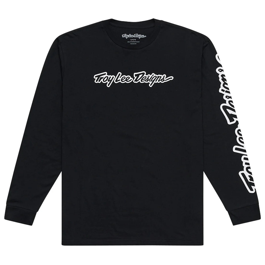 Troy Lee Designs Polera Manga Larga Signature Negra