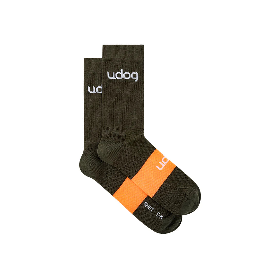 Calcetín UDOG Gravel Sock Green Orange