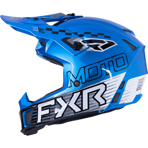 Casco Fxr Clutch Race Div Mx Blue