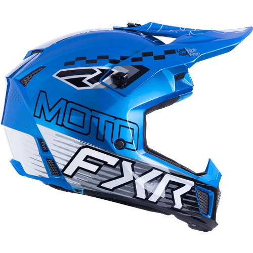 Casco Fxr Clutch Race Div Mx Blue