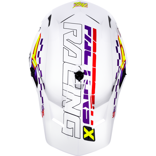 Casco Fxr Clutch Race Div Mx White/Purple/Red
