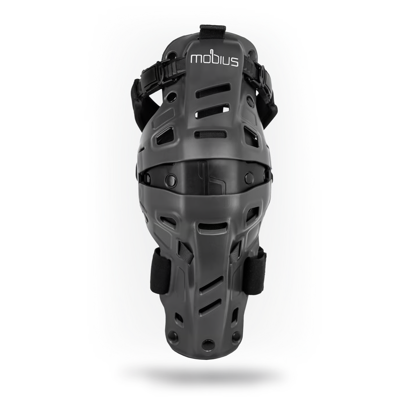 Rodillera Articulada Mobius X8H Hybrid Storm Grey - Motocross Enduro MTB