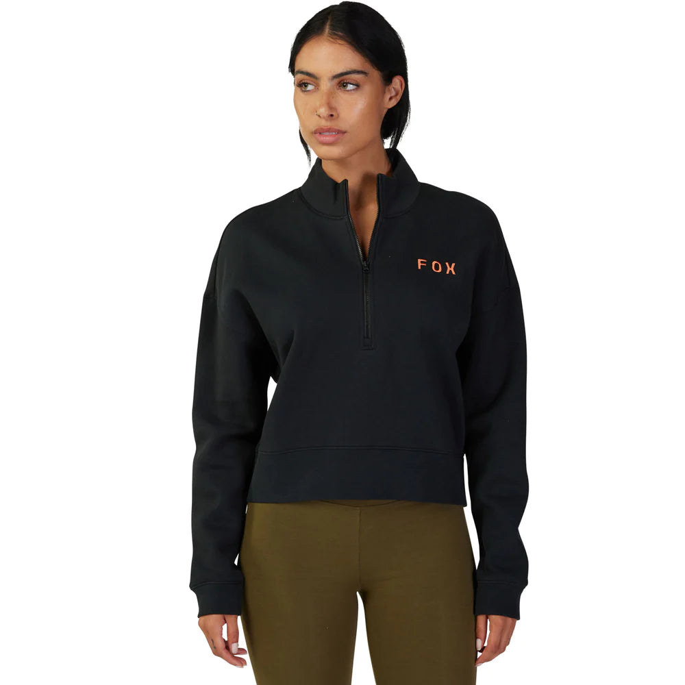 Poleron Lifestyle Mujer Magnetic Negro Fox - Rideshop