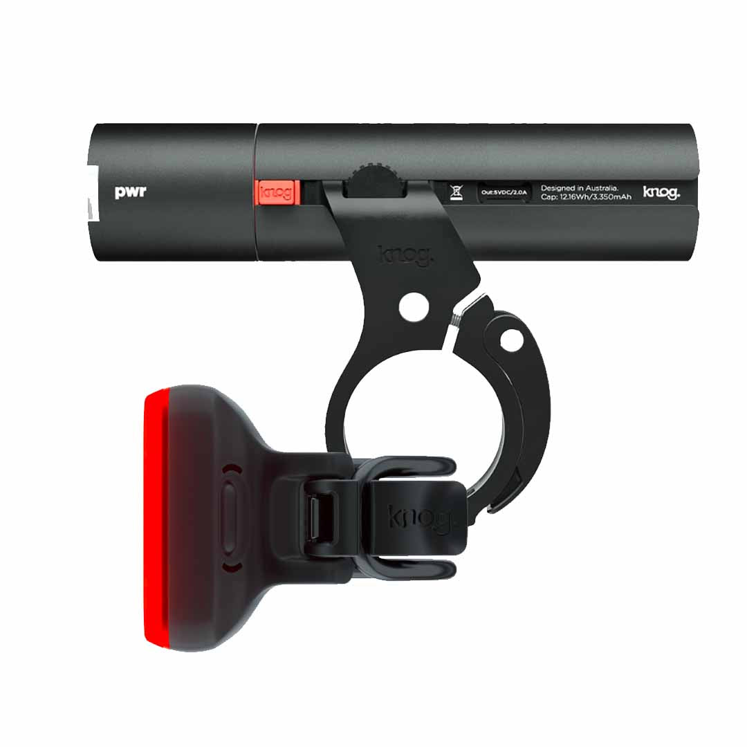 Knog Set PWR Road 700 + Blinder Square Trasera + PWR Mount - Rideshop