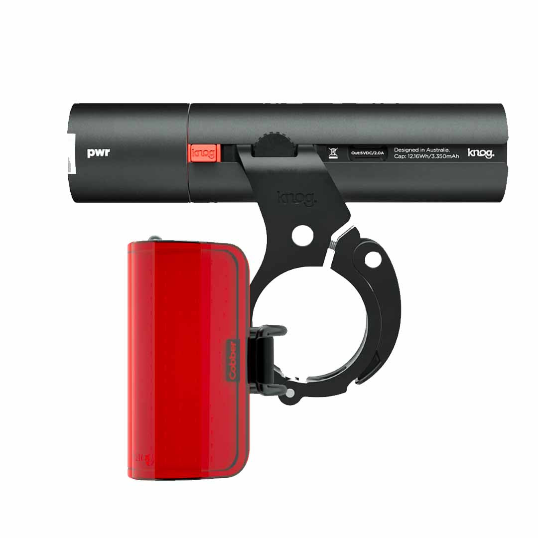 Knog Set PWR Road 700 + Mid Cobber Trasera + PWR Mount - Rideshop