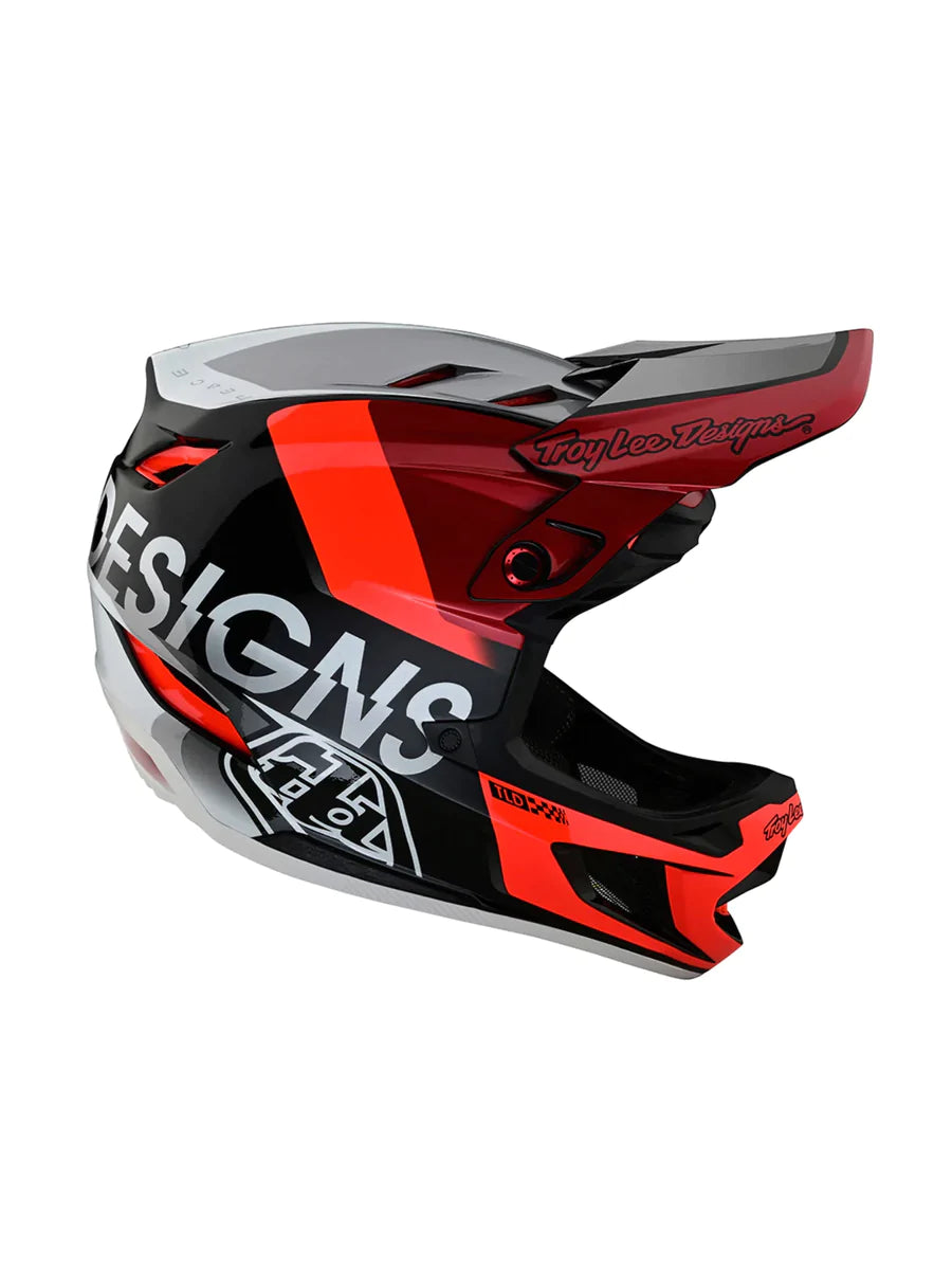 Casco D4 Composite Qualifier Gris/Rojo Mips Troy Lee Designs - Rideshop
