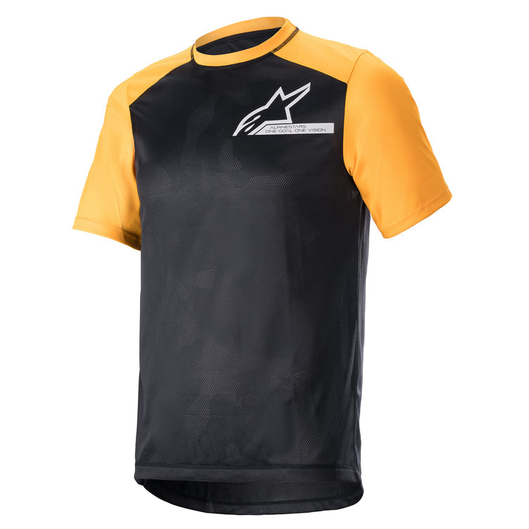 Alpinestars Jersey 4.0 V2 Manga Corta Negro/Tangerine/Blanco - Rideshop