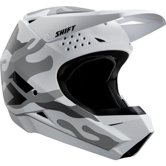 Casco Moto Niño Whit3 Label Camo Blanco Camo Shift - Rideshop