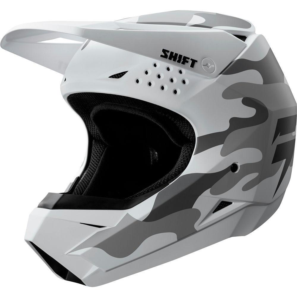 Casco Moto Niño Whit3 Label Camo Blanco Camo Shift - Rideshop
