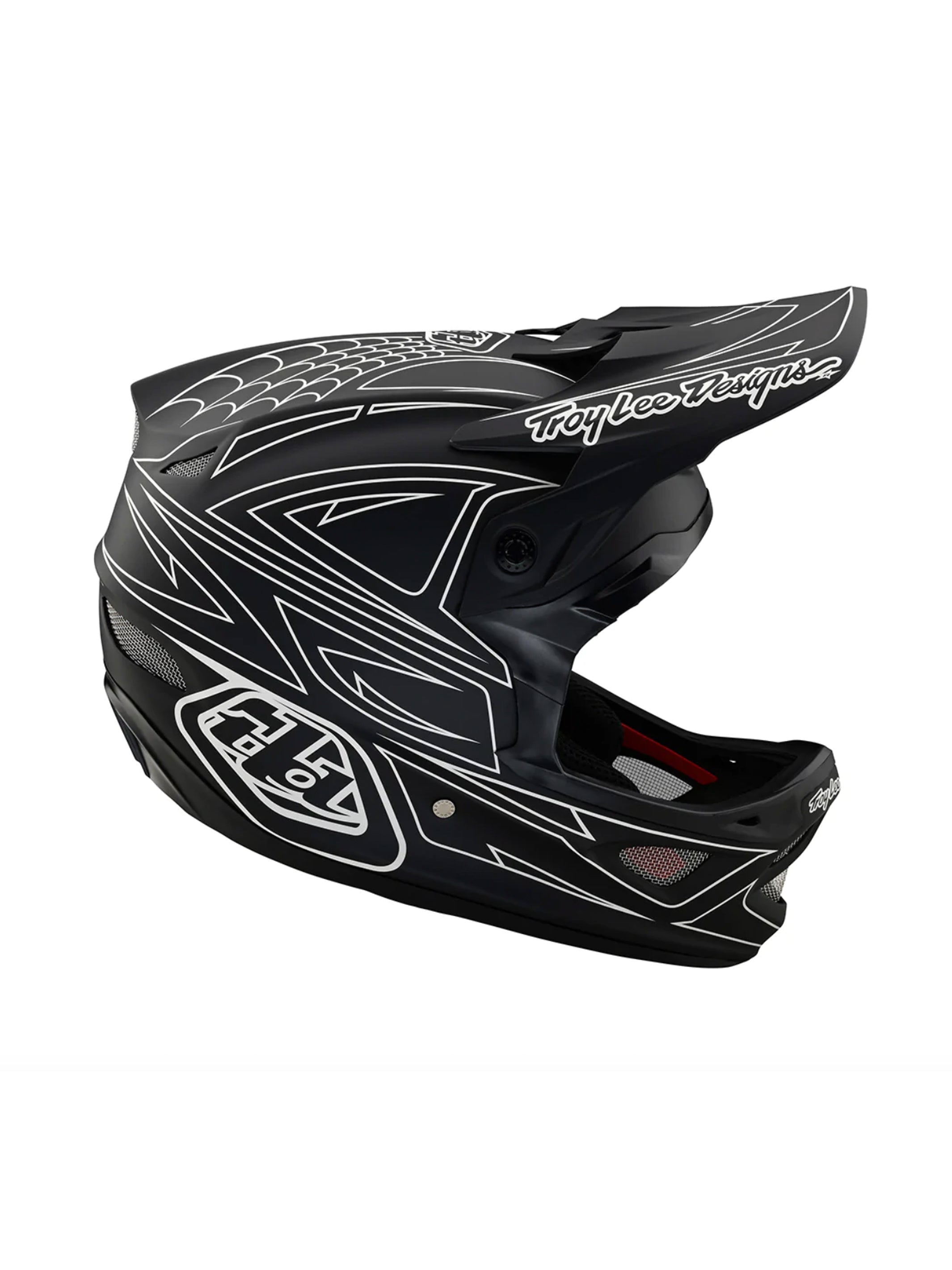 Troy Lee Designs Casco D3 Fiberlite SpiderStripe Negro - Rideshop