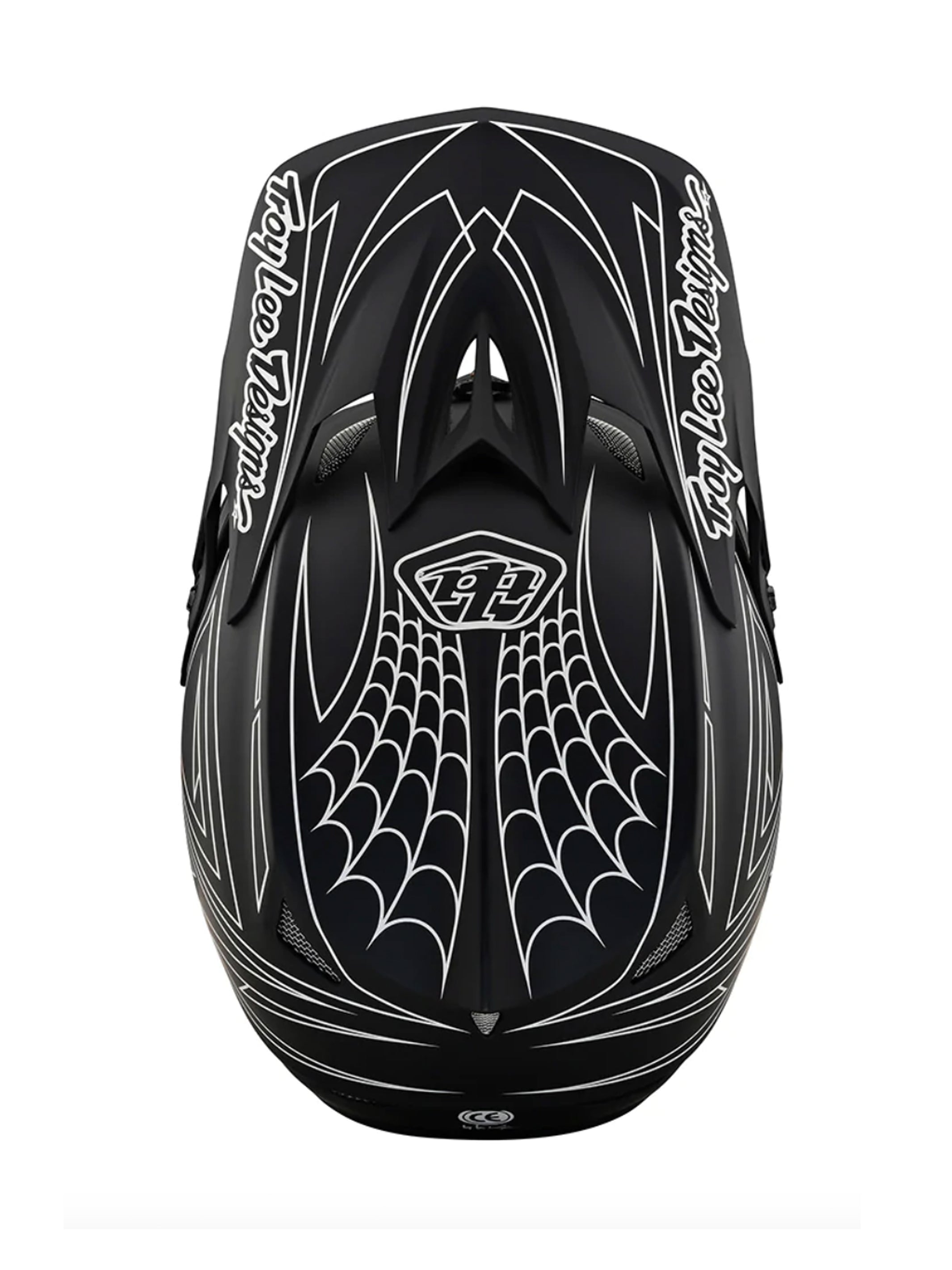 Troy Lee Designs Casco D3 Fiberlite SpiderStripe Negro - Rideshop