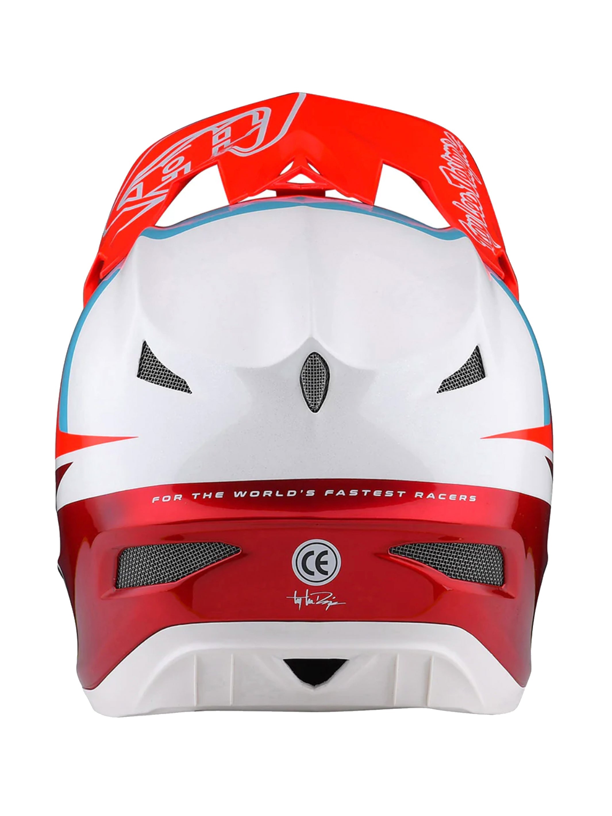 Troy Lee Designs Casco D3 Fiberlite Slant Rojo - Rideshop