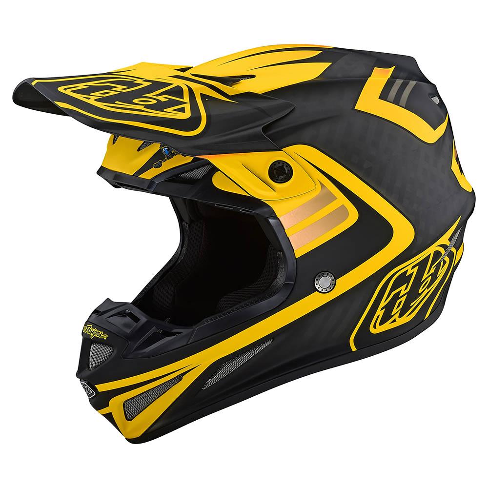 Casco Se4 Carbon Flash Black/Yellow MIPS Troy Lee Designs - Rideshop