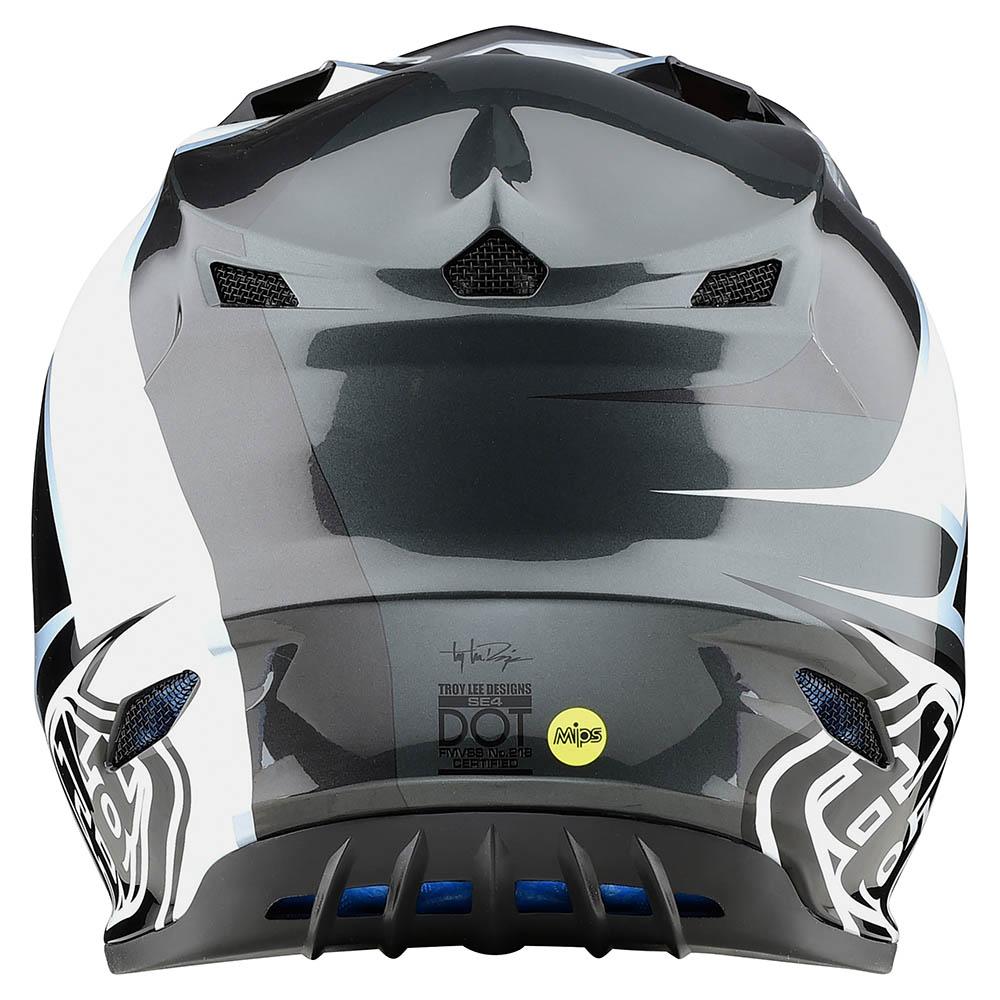 Casco Se4 Polyacrylite Beta Silver MIPS Troy Lee Designs - Rideshop