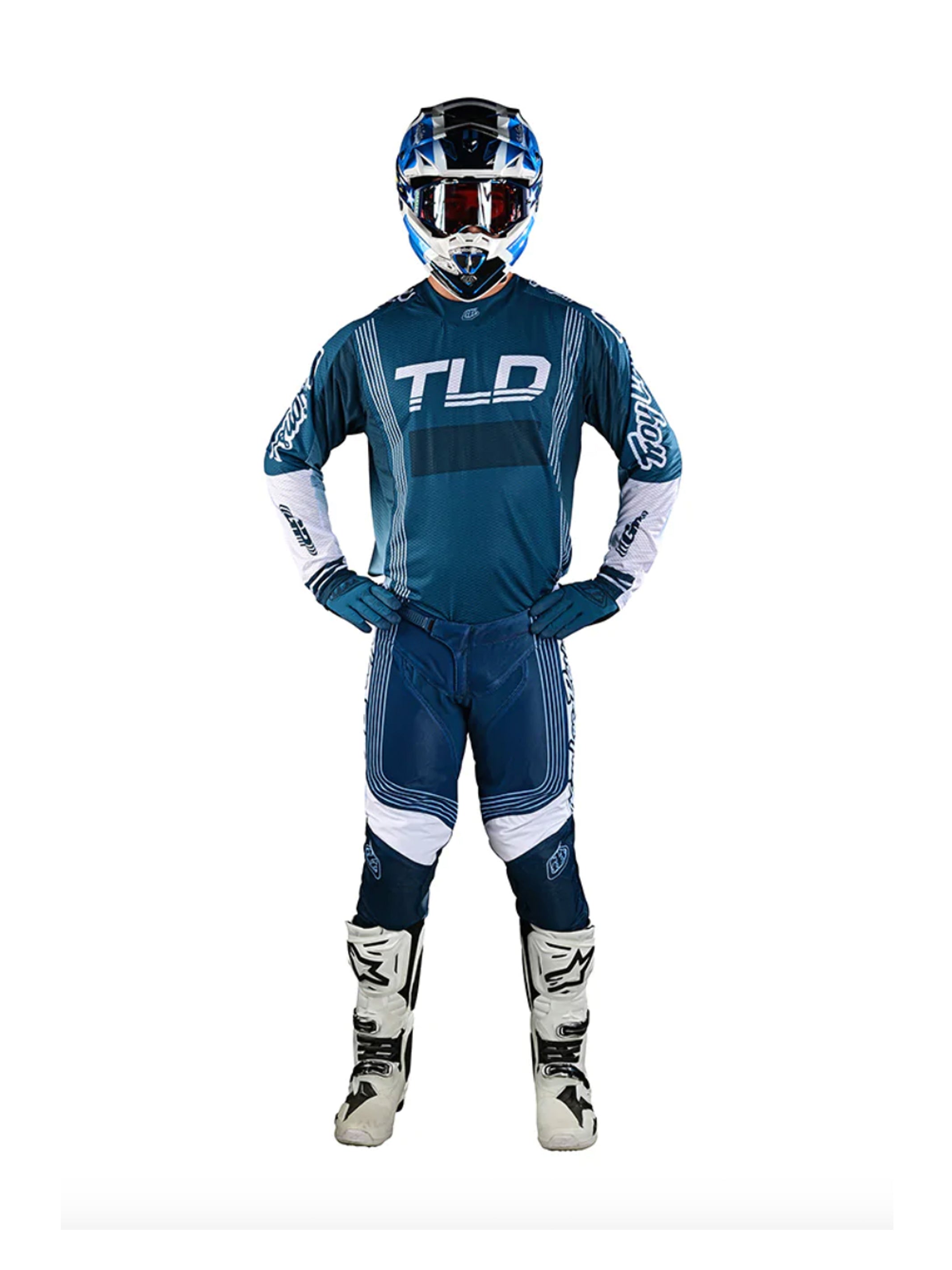 Troy Lee Designs Pantalones de Moto GP Air Rhythm Slate Azul - Rideshop