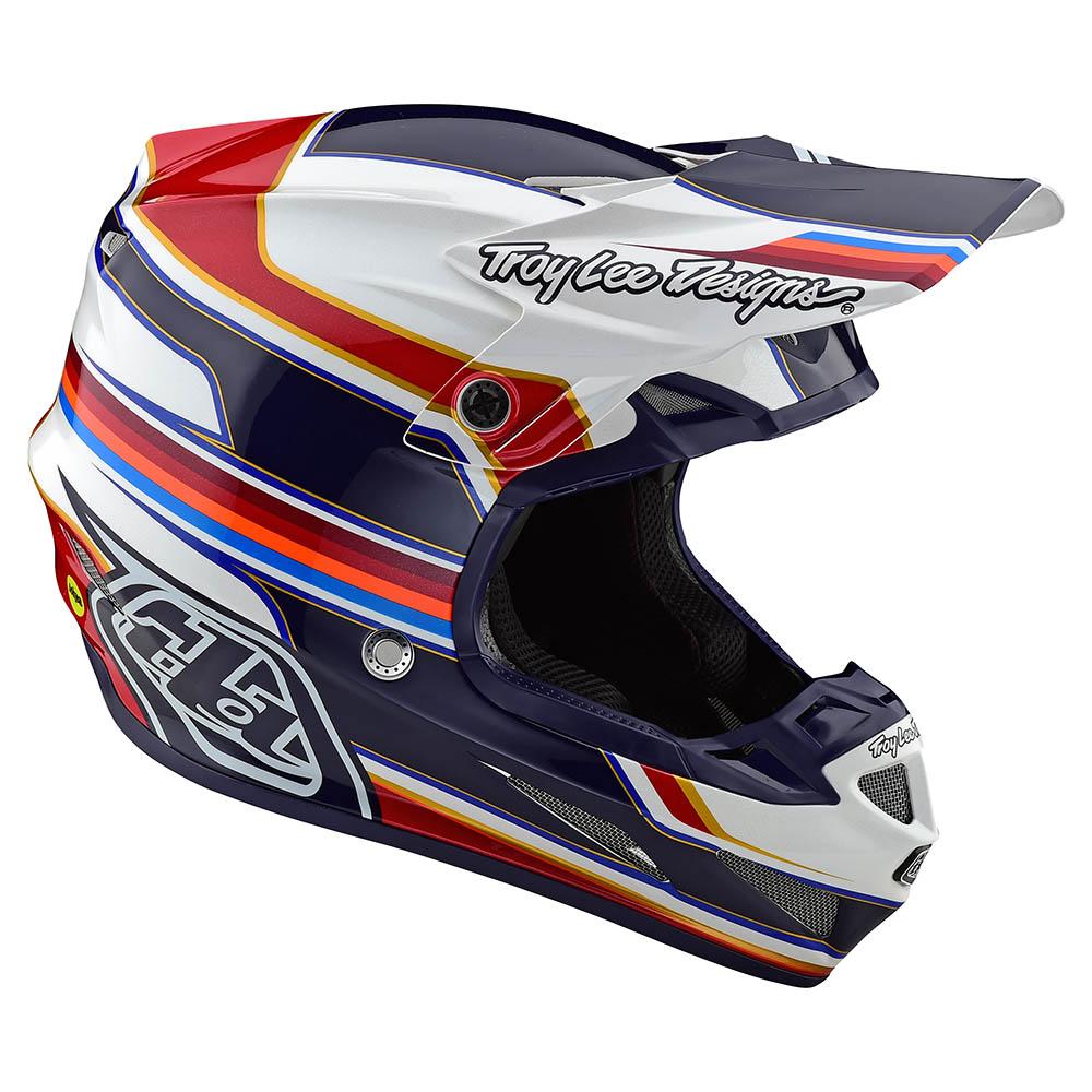 Casco Se4 Composite Speed White/Red MIPS Troy Lee Designs - Rideshop