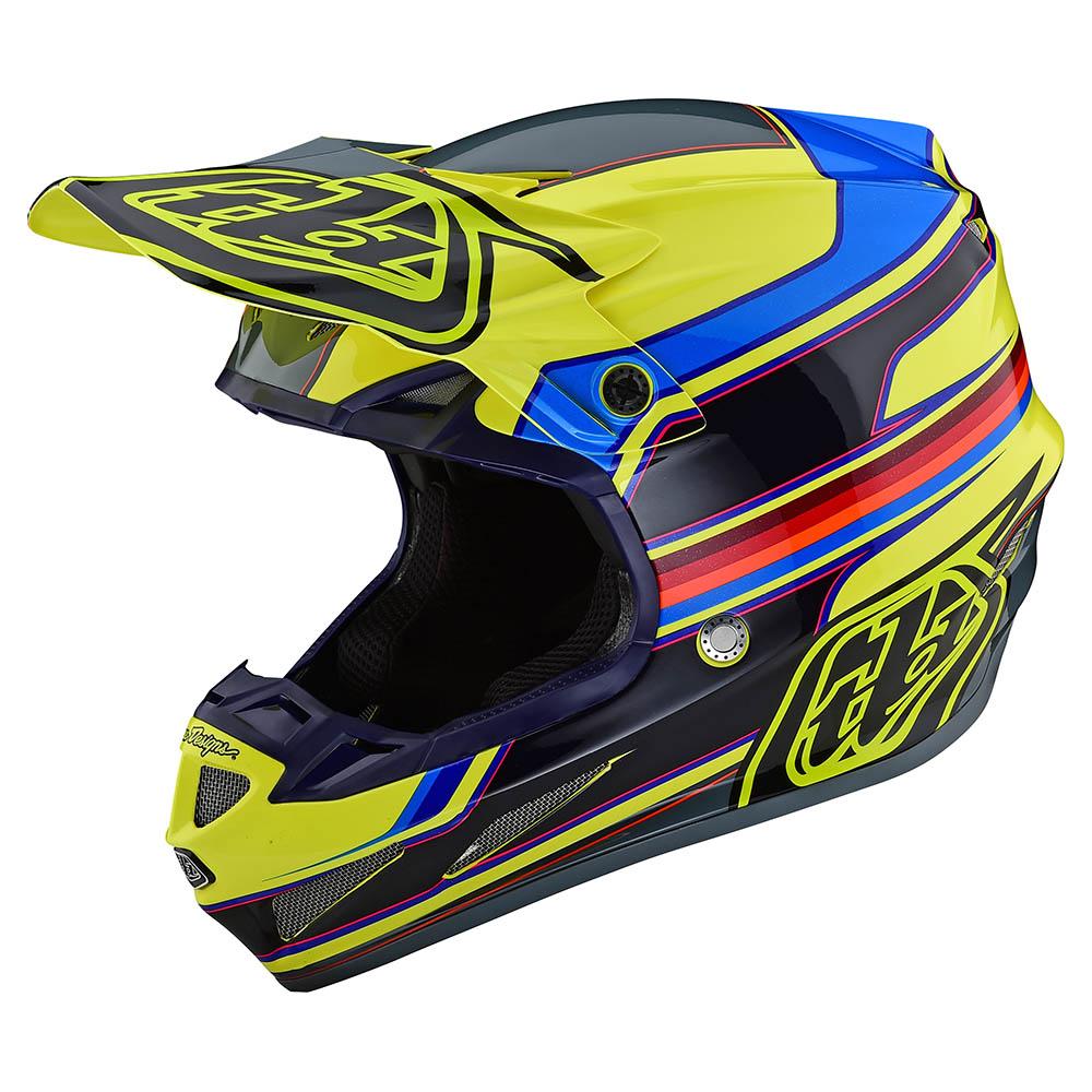 Casco Se4 Composite Speed Yellow / Gray MIPS Troy Lee Designs - Rideshop