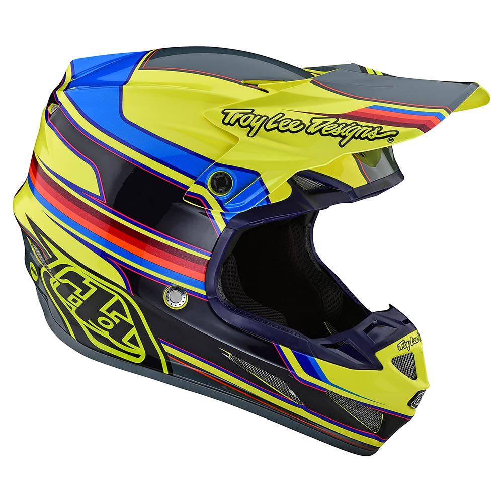 Casco Se4 Composite Speed Yellow / Gray MIPS Troy Lee Designs - Rideshop