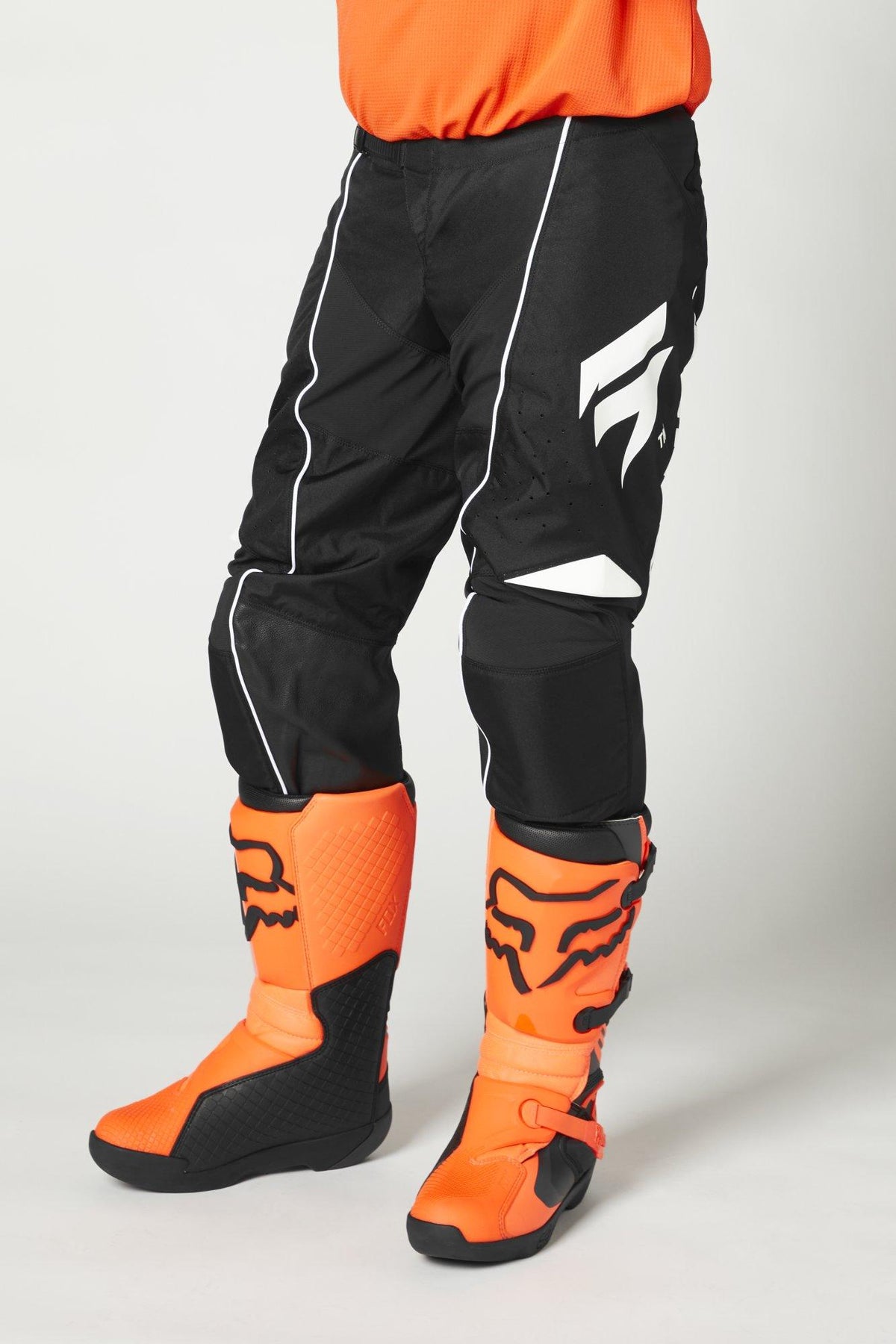 Pantalon Moto Whit3 Label Rokr Negro/Blanco Shift - Rideshop