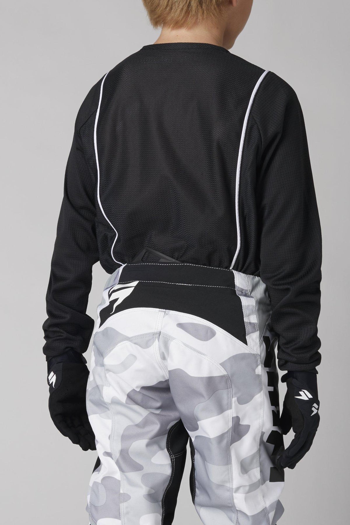 Polera Moto Niño Whit3 Label G.I. Fro Negro Shift - Rideshop