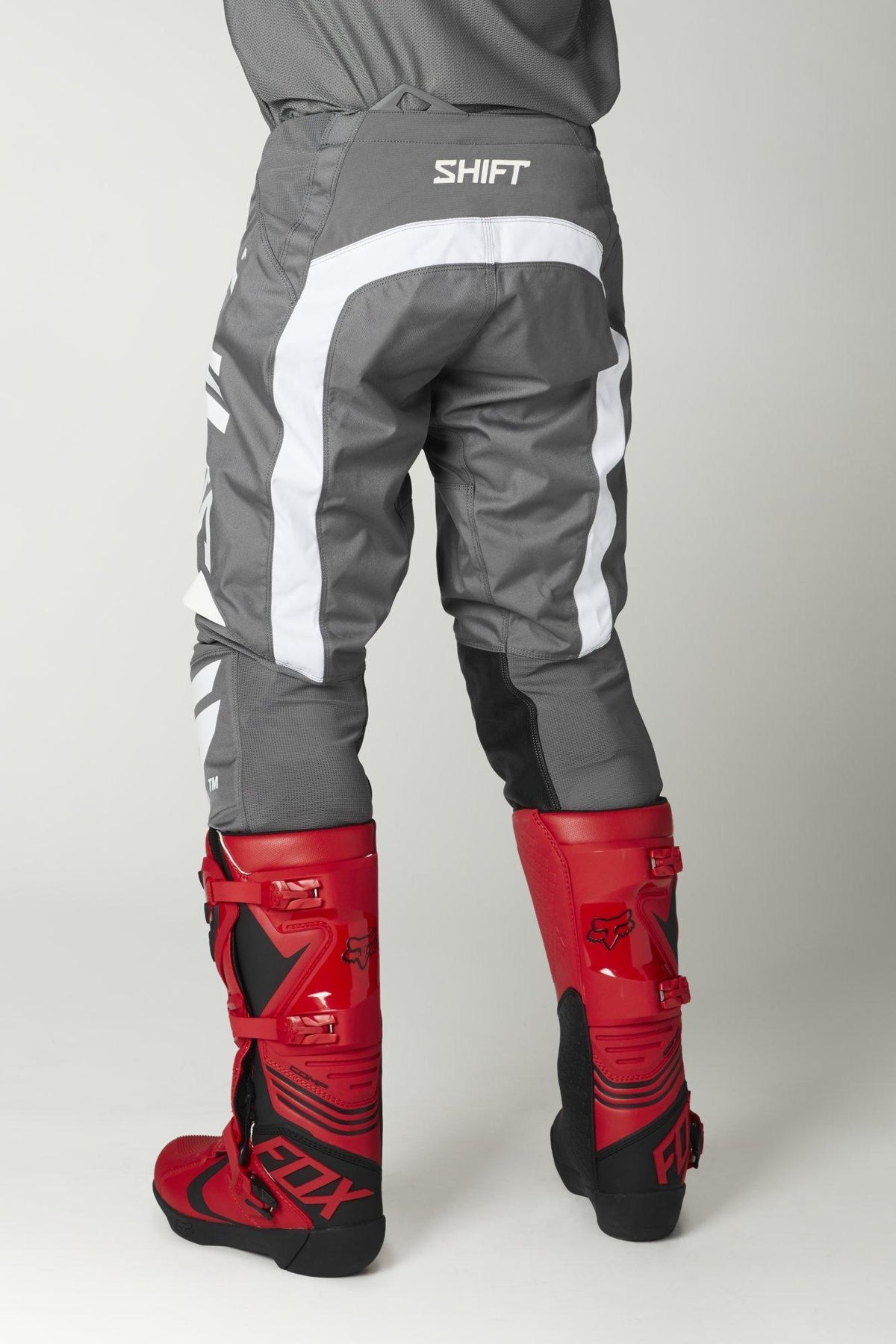 Pantalon Moto Whit3 Label Trac Gris/Blanco Shift - Rideshop