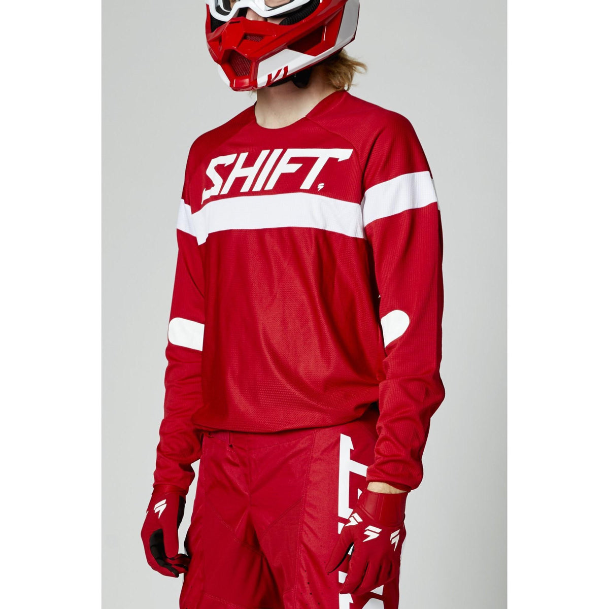 Polera Moto Whit3 Label Haut Rojo Shift - Rideshop