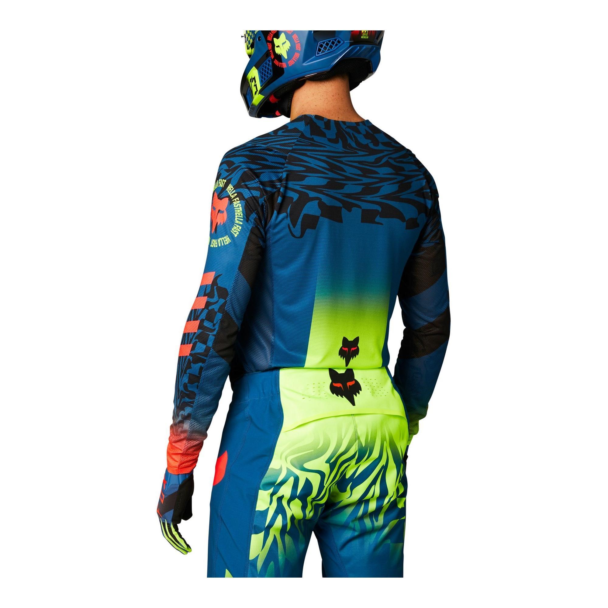 Polera Moto Flexair Mawlr Azul Fox Racing - Rideshop