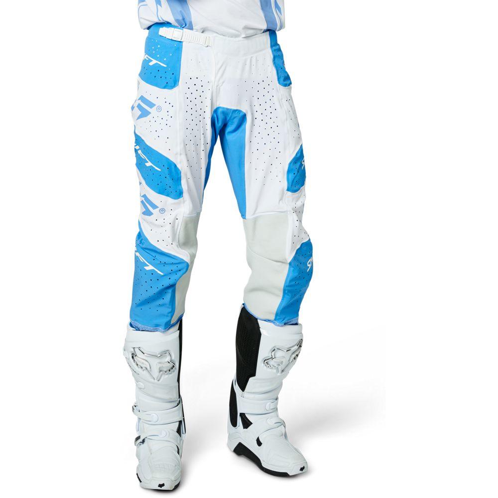 Shift Pantalón Moto Blue Label Nirvana Blanco/Azul - Rideshop