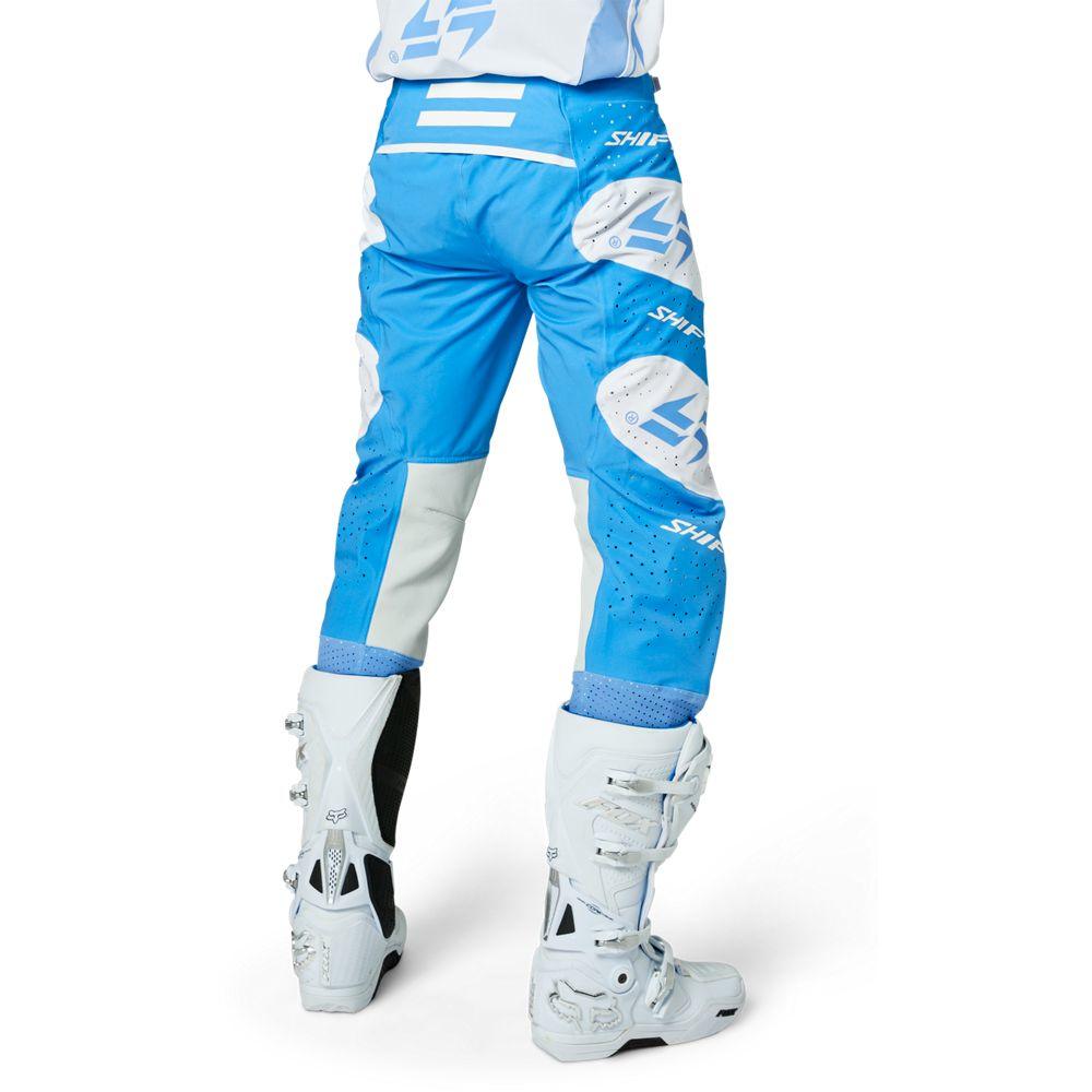 Shift Pantalón Moto Blue Label Nirvana Blanco/Azul - Rideshop