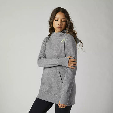 Poleron Lifestyle Mujer Qualify Gris Fox Racing - Rideshop