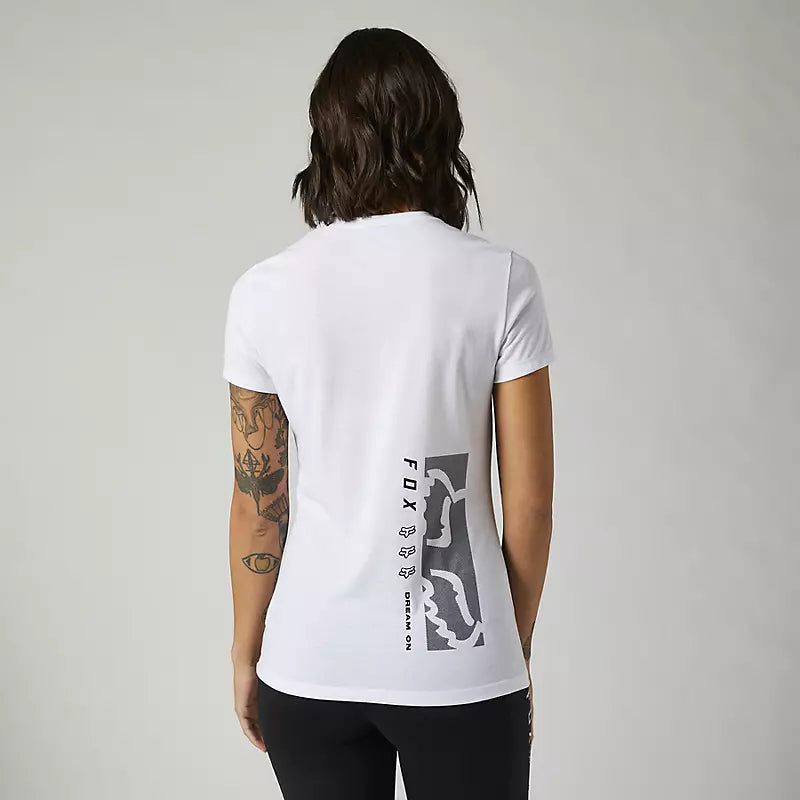 Polera Lifestyle Mujer Dream On Blanco Fox Racing - Rideshop