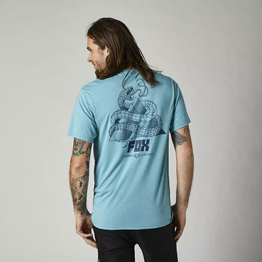 Polera Lifestyle Thread Lightly Celeste Fox Racing - Rideshop