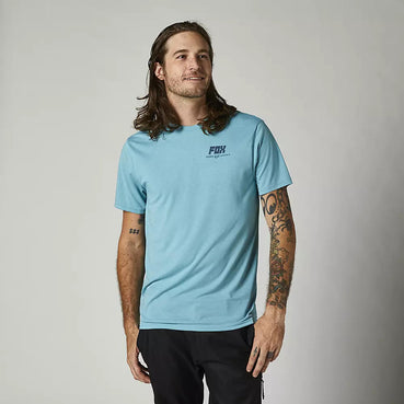 Polera Lifestyle Thread Lightly Celeste Fox Racing - Rideshop
