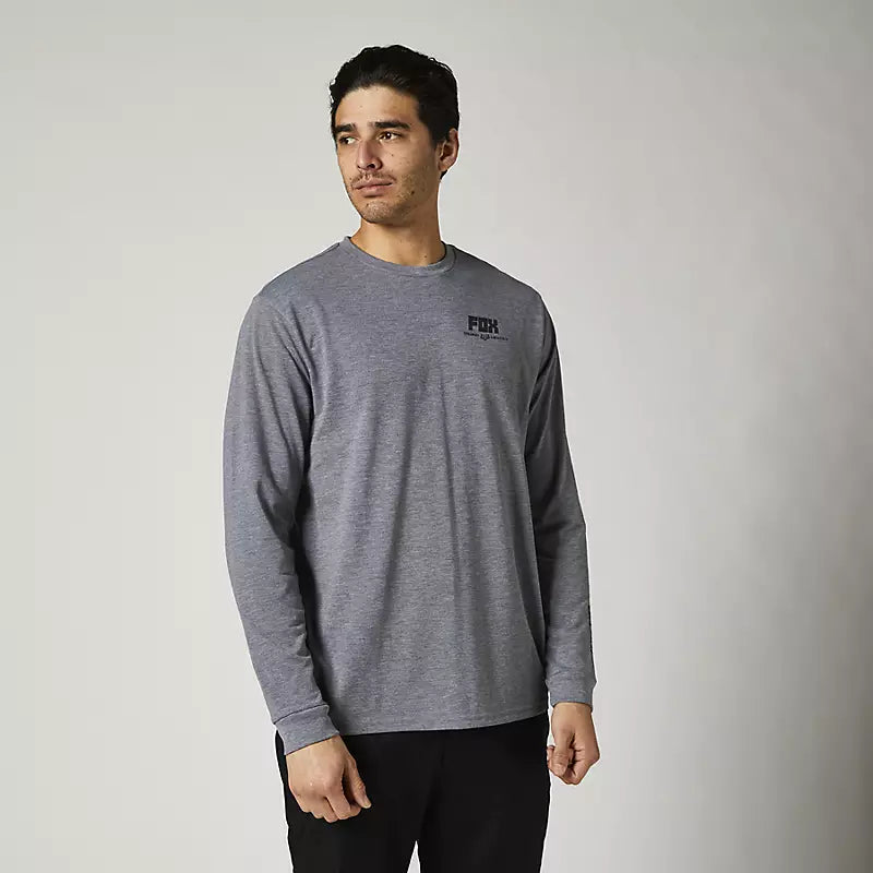 FOX Polera Lifestyle Manga Larga Tread Lightly Gris - Rideshop