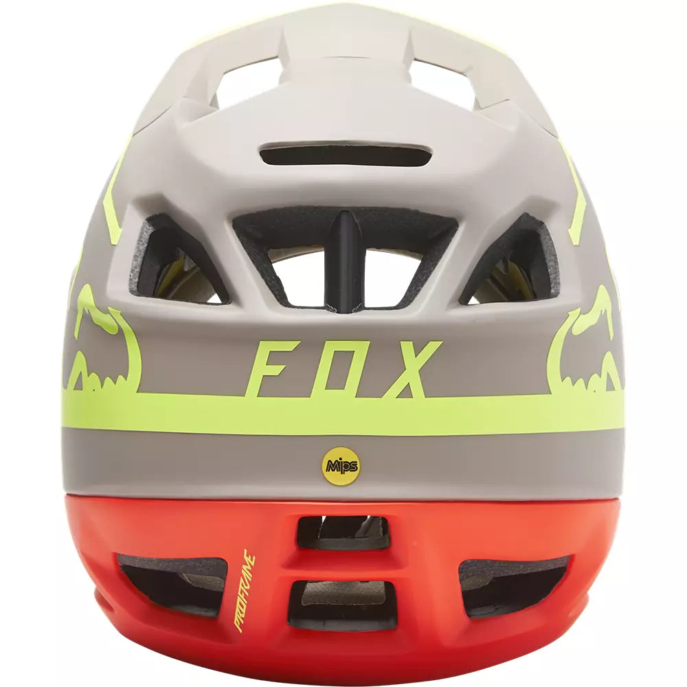 FOX Casco Bicicleta Proframe Tuk Gris/Amarillo/Rojo - Rideshop