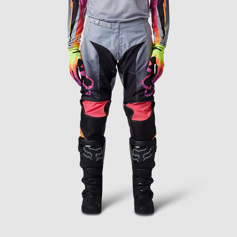 FOX Pantalon Moto 180 Statk Gris/Negro/Rosado - Rideshop
