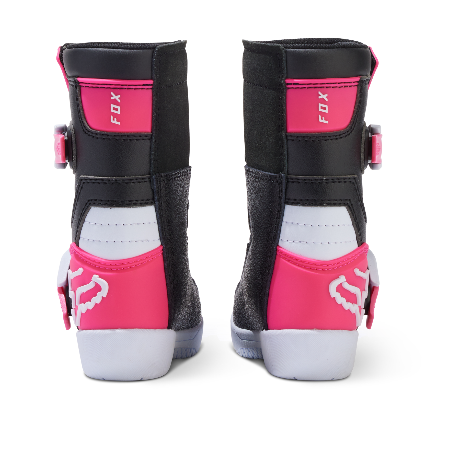 FOX Botas Moto Infantil Comp Negro/Rosado - Rideshop