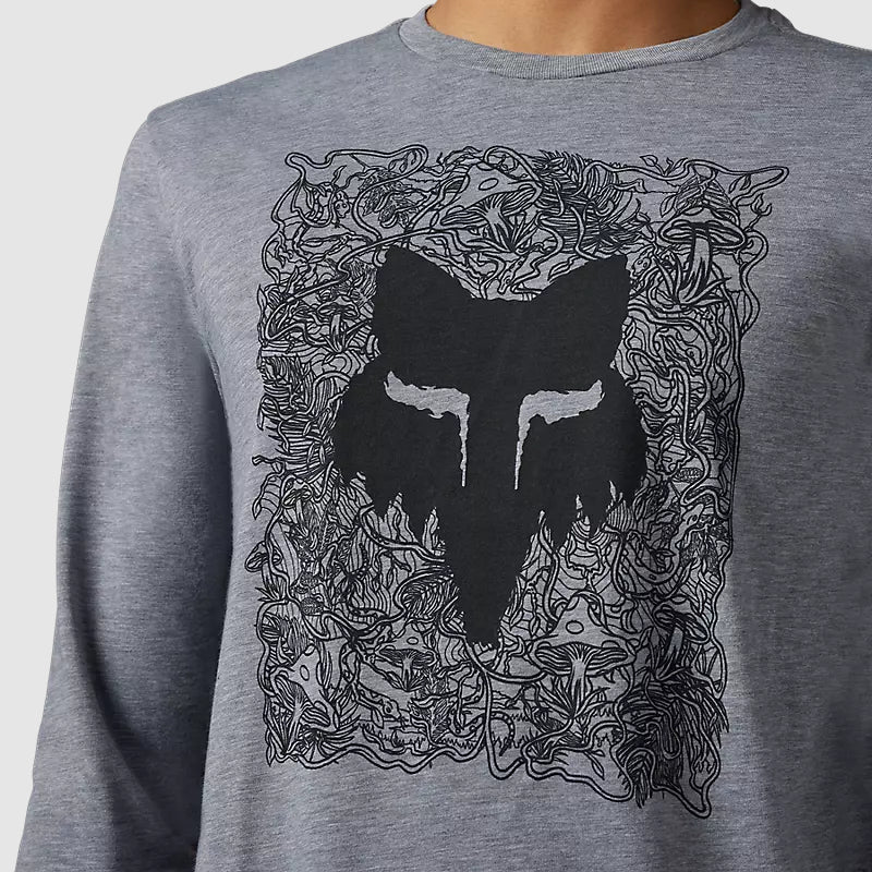FOX Polera Lifestyle Auxlry Manga Larga Gris - Rideshop