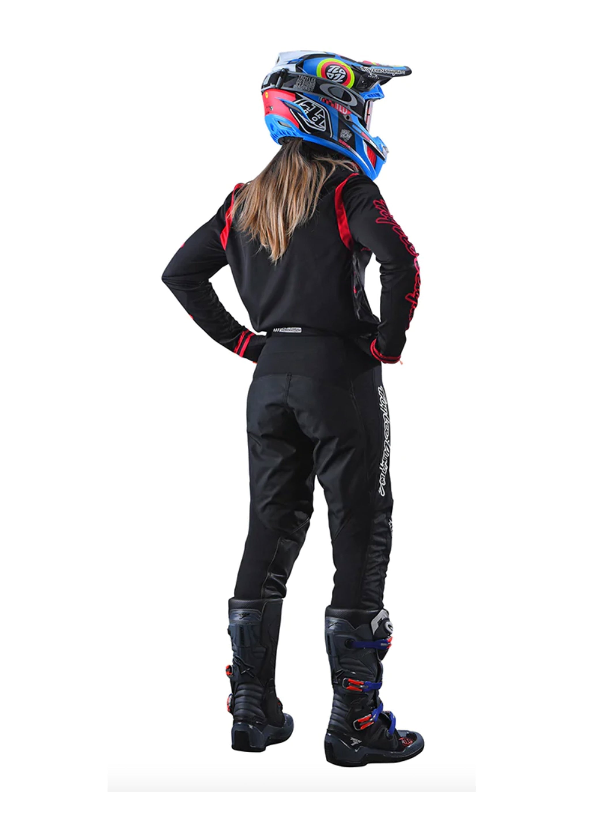 Troy Lee Designs Polera Mujer Gp Mono Negra Rojo - Rideshop