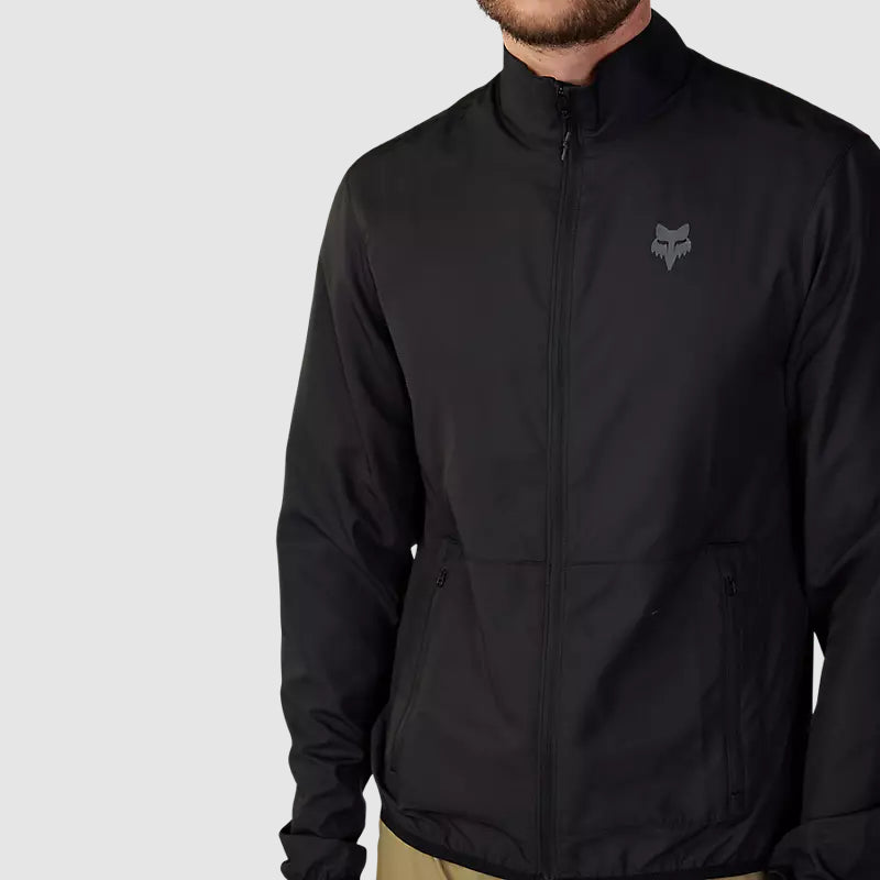 Chaqueta Cortavientos Bicicleta Ranger Negro Fox - Rideshop