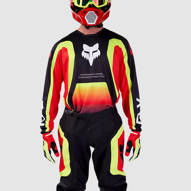 Polera Moto 180 Ballast Rojo/Amarillo Fox - Rideshop