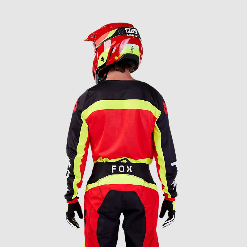 Polera Moto 180 Ballast Rojo/Amarillo Fox - Rideshop