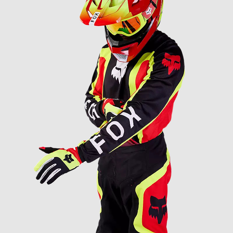 Polera Moto 180 Ballast Rojo/Amarillo Fox - Rideshop