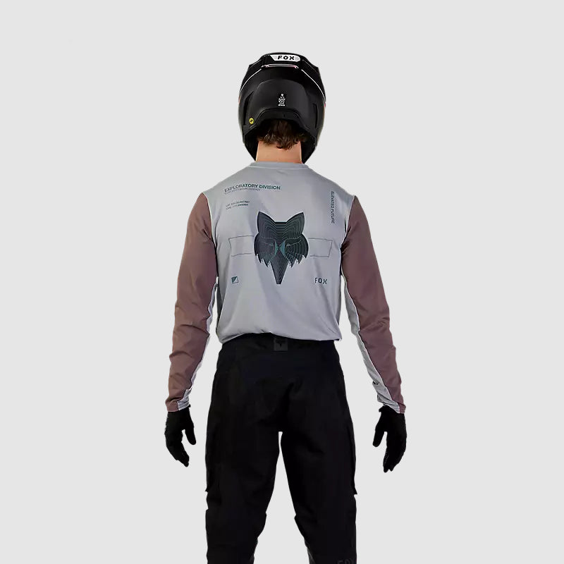 Polera Moto Ranger Off Road Manga Larga Gris Fox - Rideshop