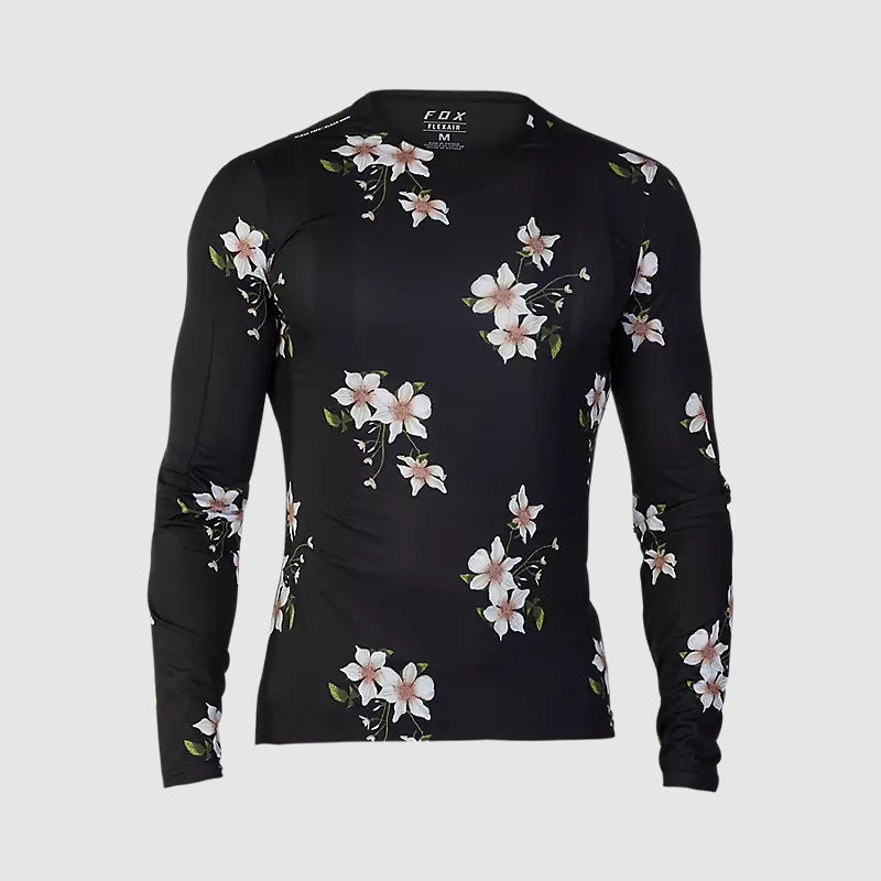 Polera Bicicleta Flexair Ascent Dogwood Manga Larga Negro Fox - Rideshop